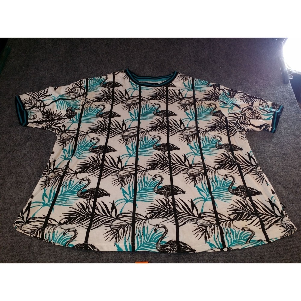 Red Ape MCMXXXIII Flamingo Shirt‎ Men XXXL Multicolor Casual Streetwear Graphic
